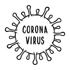 2019-nCoV coronavirus pandemic illustration
