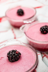 blackberry sweet tasty pudding
