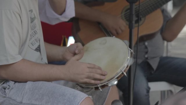Brazilian pandeiro player 