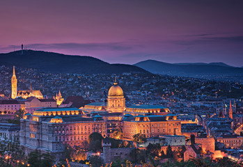 Obraz premium Buda Castle or Royal Palace in Budapest, Hungary