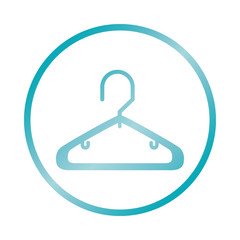 clothes hanger icon, gradient style