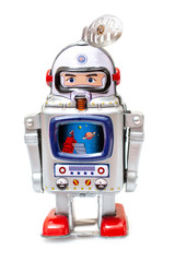 Fototapeta premium Vintage tin robot toy