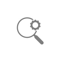 gear icon on metal internet button