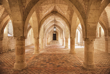 Fototapeta na wymiar The Cistercian monastery Heiligenkreuz abbey in Heiligenkreuz, Austria.