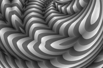 3D spiral modern ART. Creative abstract metallic background. 