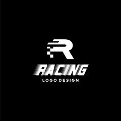 Bold logo design of Speed on dark background colours  - EPS10 - Vector.