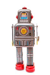 Vintage tin robot toy