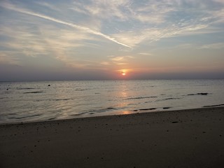 sunset on the beach