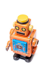 Vintage tin robot toy