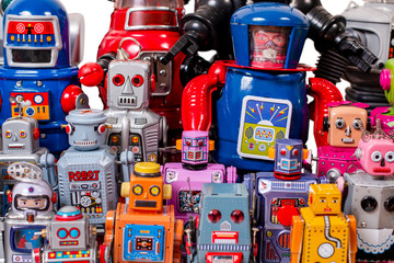 Fototapeta premium Vintage tin robot toys