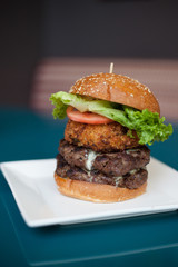Beef burger combo