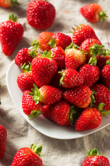 Raw Red Organic Strawberries