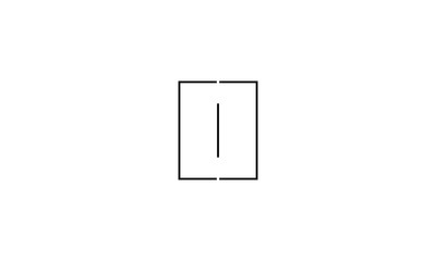 i, black, square, icon