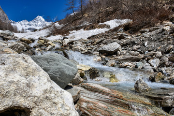 Bach, Gebirgsbach, rauschen, wild, ungestüm, schäumen, fließen, Wasser, Nationalpark, Hohe...