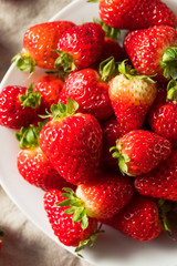 Raw Red Organic Strawberries