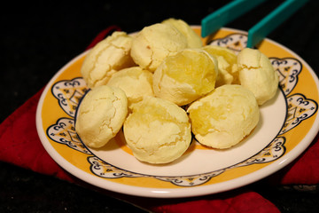 Cheese bread the moment it came out of the oven.