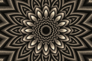 Oriental ART. Abstract fractal background. 3D ornament design for multiple uses.
