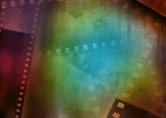 Obraz premium Colorful film frames