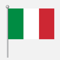 Italy flag vector template background realistic copy