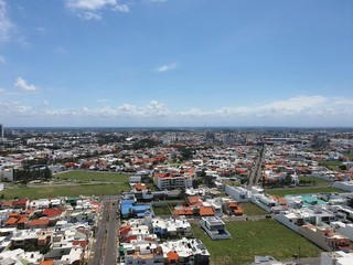 Naklejka premium aerial view of the city
