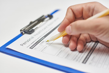 Applying for health insurance or Buying health insurance