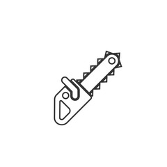 chain saw icon vector illustration design