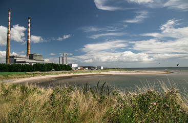  Dublin two famous chimneys by the sea