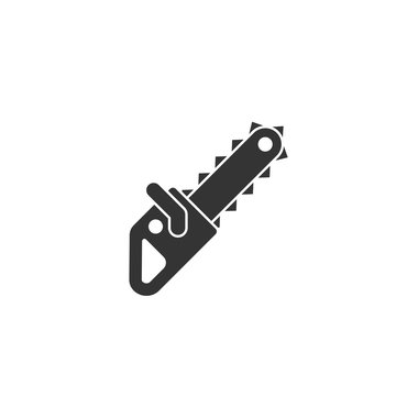 Chain Saw Icon Vector Illustration Design