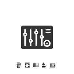 music equalizer icon vector illustration design