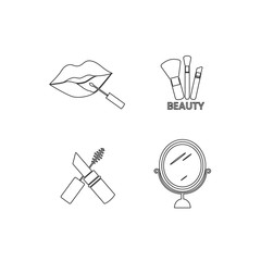 make up icon vector illustration design