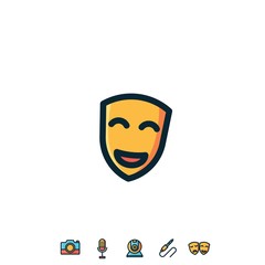 happy face icon vector illustration design