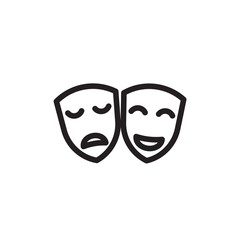 mask icon vector illustration design