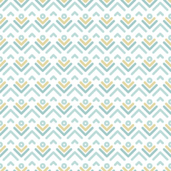 Fototapeta premium Seamless pattern with strokes and rhombus on white background. Ethnic boho symmetric background. Morrocan pattern.