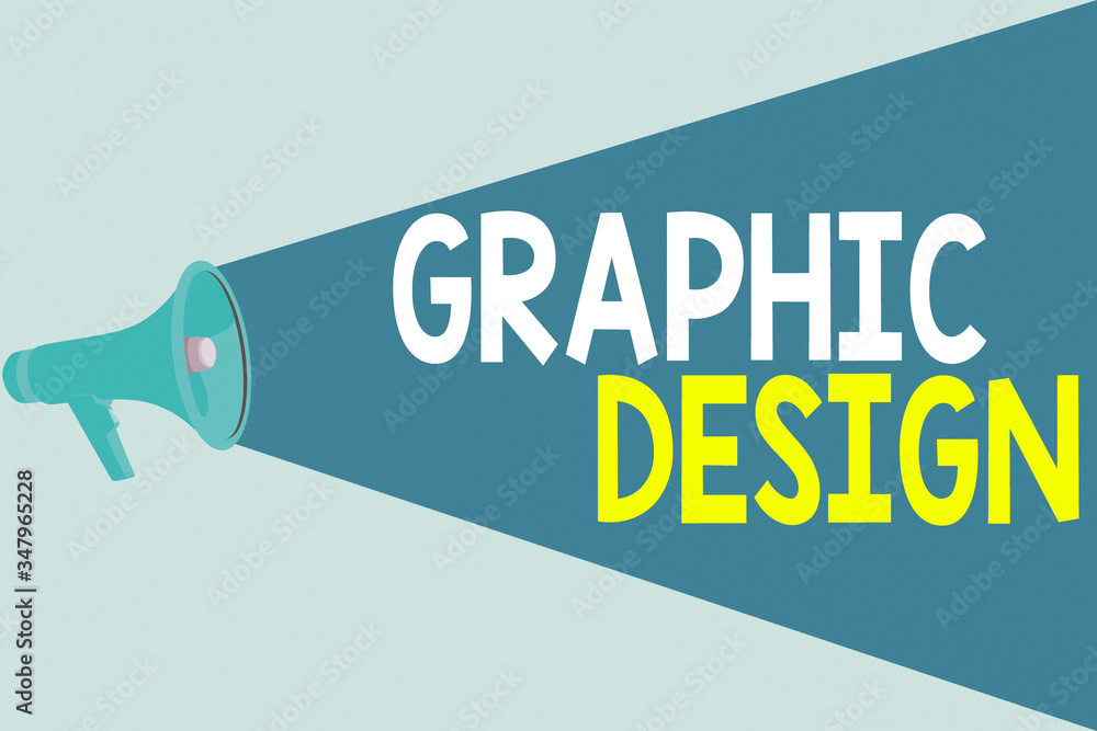 Poster handwriting text writing graphic design. conceptual photo art or skill of combining text and picture