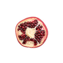 pomegranate isolated on white background