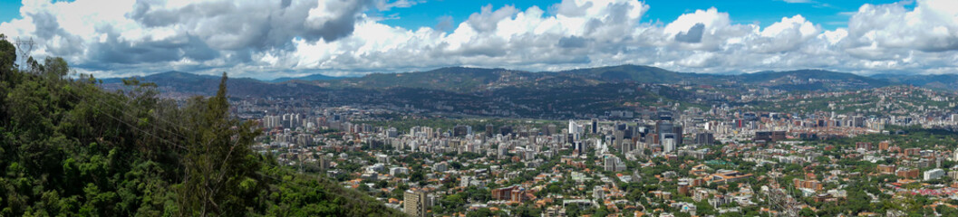 Fototapeta na wymiar Top view of Caracas from Avila National Park (Venezuela).