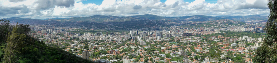 Fototapeta na wymiar Top view of Caracas from Avila National Park (Venezuela).