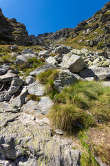 Landscape from hiking trail for Malyovitsa peak, Rila Mountain