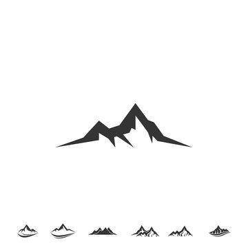 mountain icon vector illustration design
