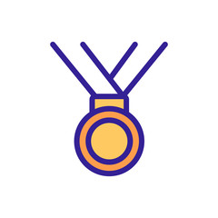 ribbon medal icon vector. ribbon medal sign. color symbol illustration