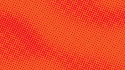 Red pop art background in retro comic style with halftone polka dots design, vector illustration eps10