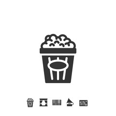 popcorn movie icon vector illustration design