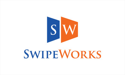 COMBINATION LOGO FROM LETTER SW AND DOOR LOGO DESIGN CONCEPT