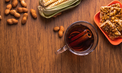 Mug of hot wine from Brazil called 