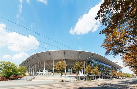Rudolf Harbig Stadium. Dresden, Germany - July 2018