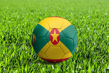 Grenada Flag on Soccer Ball