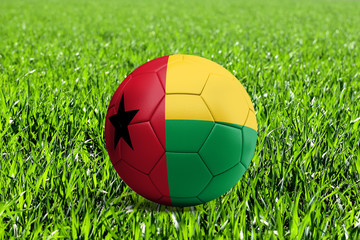 Guinea Bissau Flag on Soccer Ball