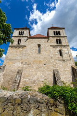 Fototapeta premium The Romanesque monastery church of Ocsa, Hungary.