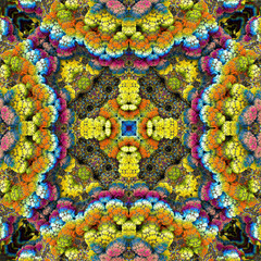 3D render. Fractal image of a 3D object. Fractal landscape. A colorful computer-generated image. The fractal background. Textures for the design. Abstract painting. Pattern