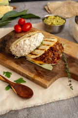 Arepa typical food of Colombian and Venezuelan cuisine